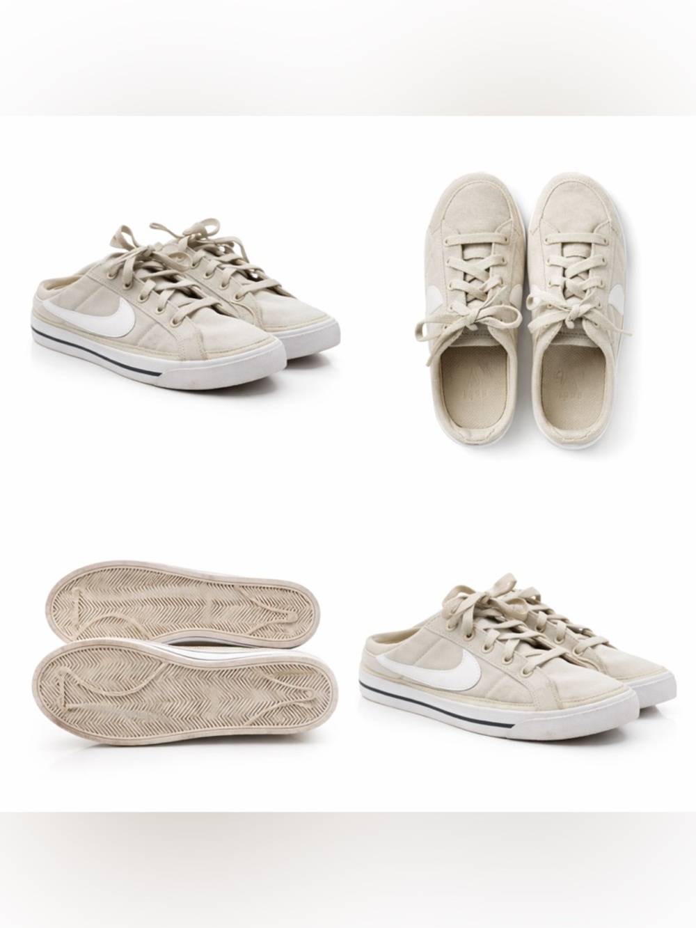 Nike Court Legacy Canvas Sneakers Cream Beige DB3970-201 Women’s 6 Youth 5
